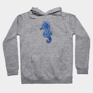 Blue seahorse design Hoodie